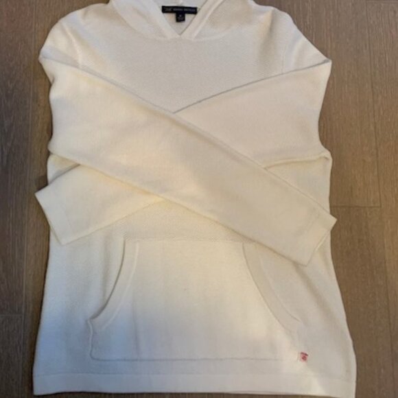 Brooks Brothers 346 100% Cotton Hoodie Cream Sz M - Picture 9 of 9